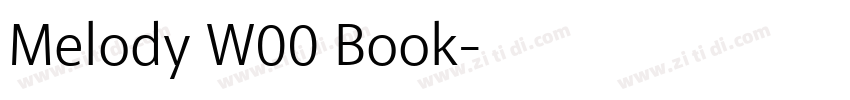 Melody W00 Book字体转换